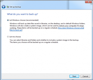Local Backup - Backup and Restore Screen 3