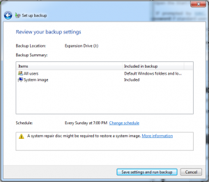 Local Backup - Backup and Restore Screen 4